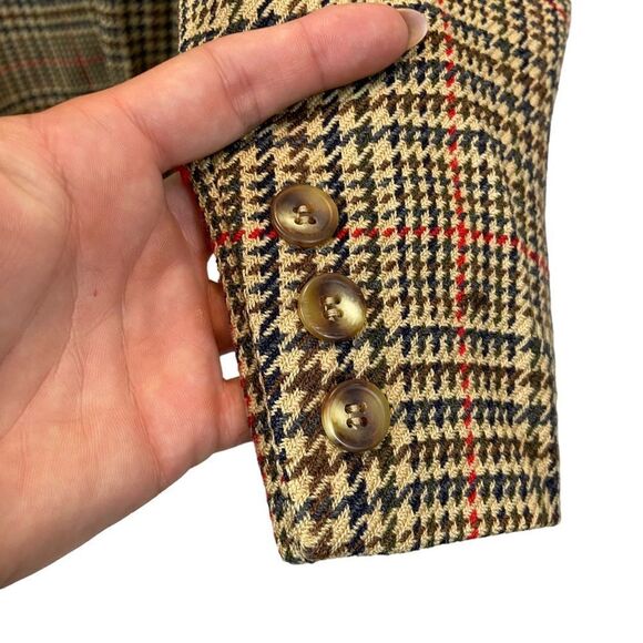 Vintage David Brooks 100% Wool Houndstooth‎ Blazer Size 8 - Picture 8 of 16